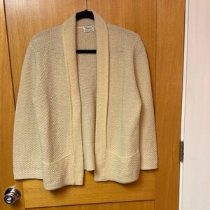 Vintage Penney’s Wool Cream Textured Women's Cardigan